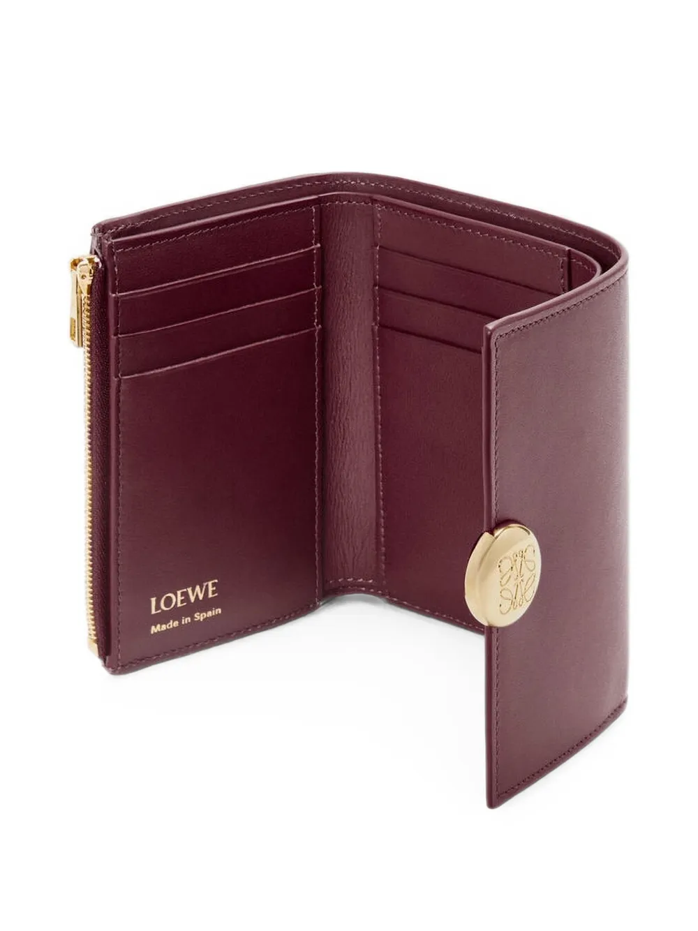 LOEWE Kleine Pebble portemonnee Rood