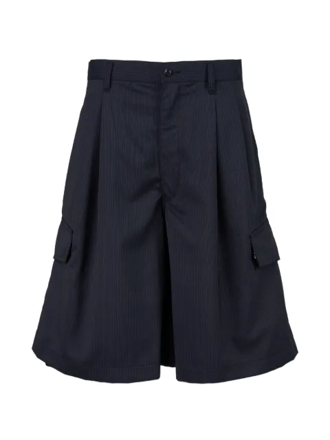 Comme Des Garçons Shirt pinstripe-pattern cargo shorts