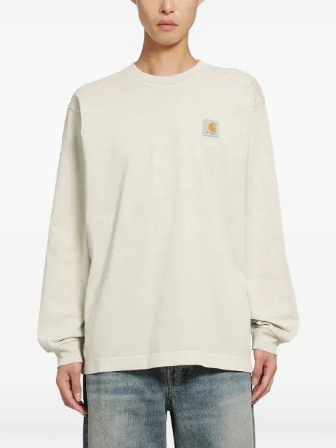 Carhartt WIP Vista logo-patch long-sleeved T-shirt
