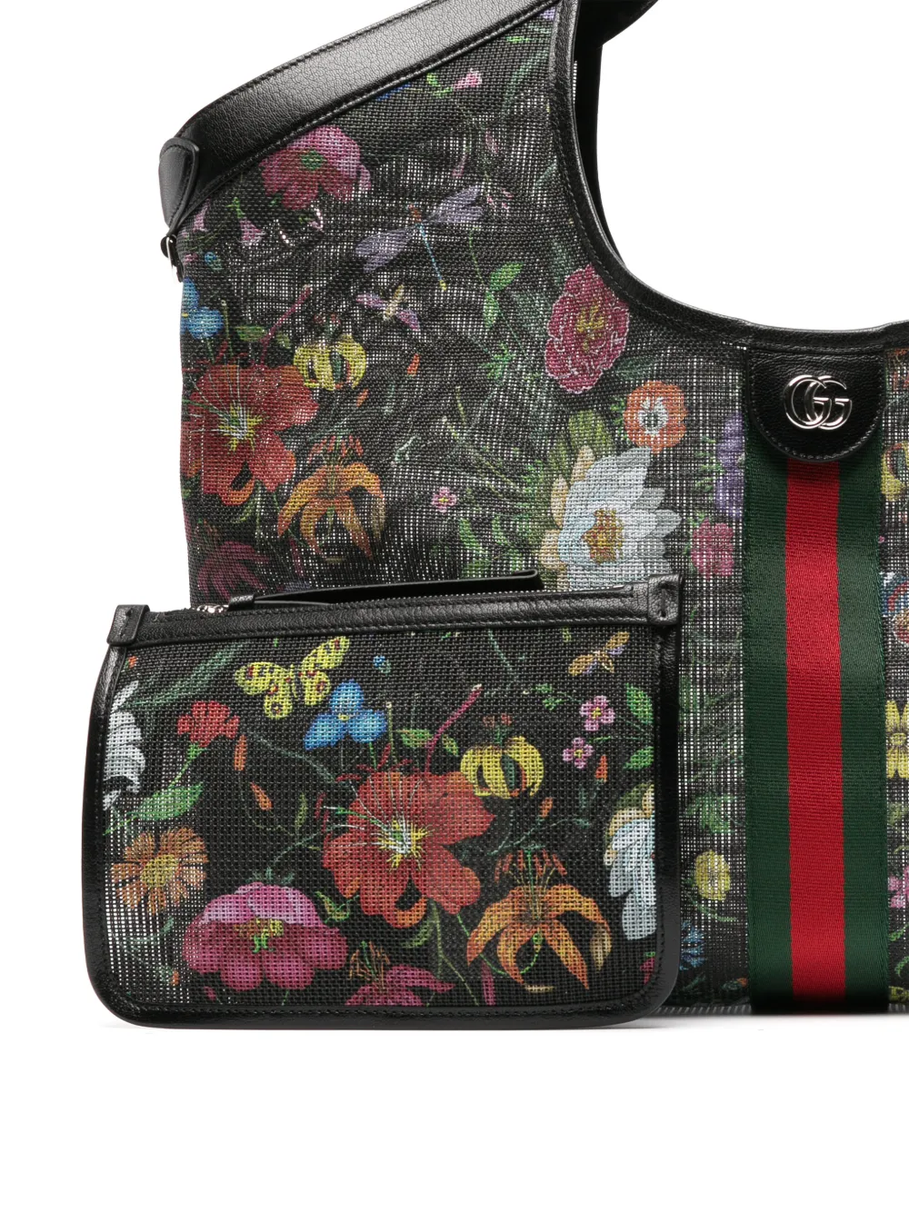 Gucci Giglio Flora large tote bag Zwart