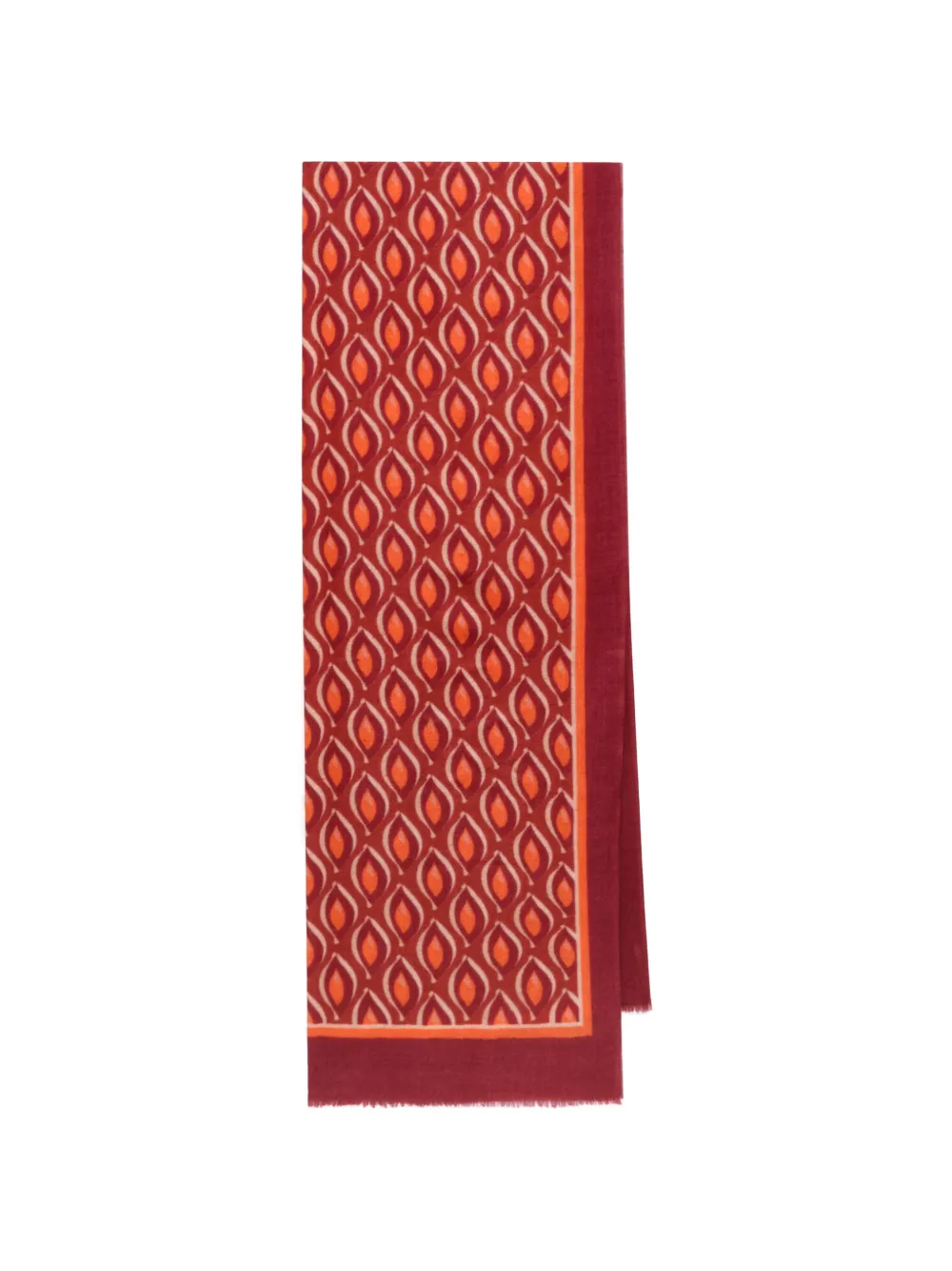 MALIPARMI geometric-print wool scarf