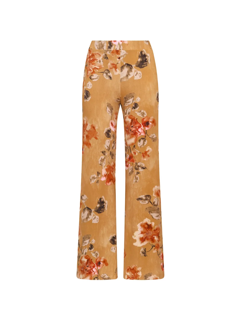 MALIPARMI Frosted Blossom broek met vlinder Geel