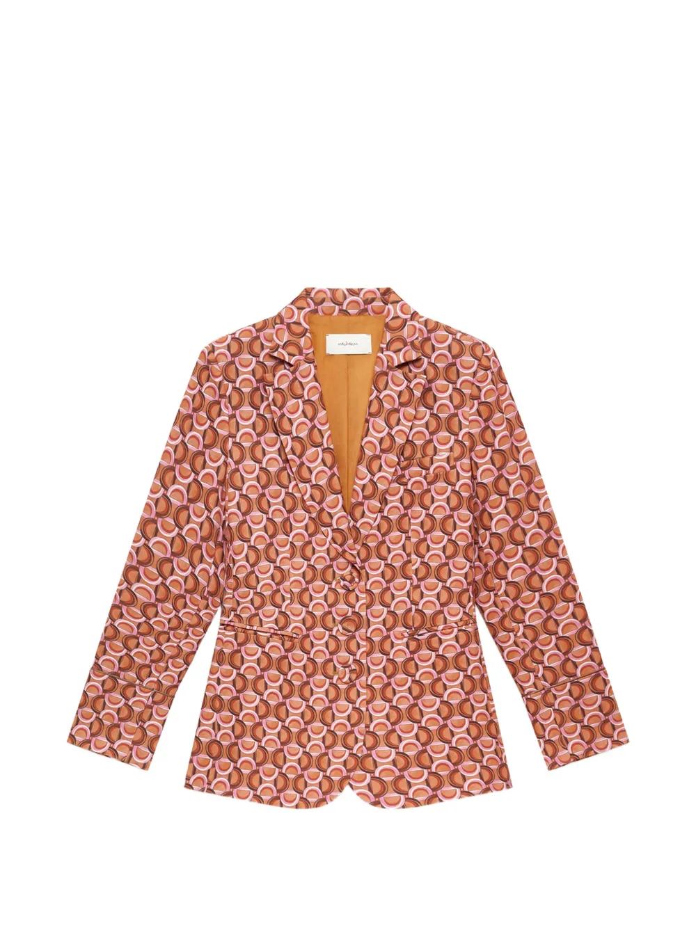 MALIPARMI Graphic Orbit chain-print blazer