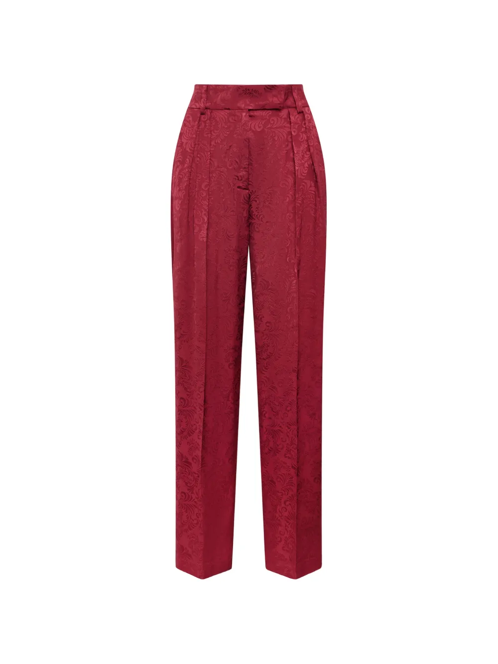 MALIPARMI damask-jacquard trousers