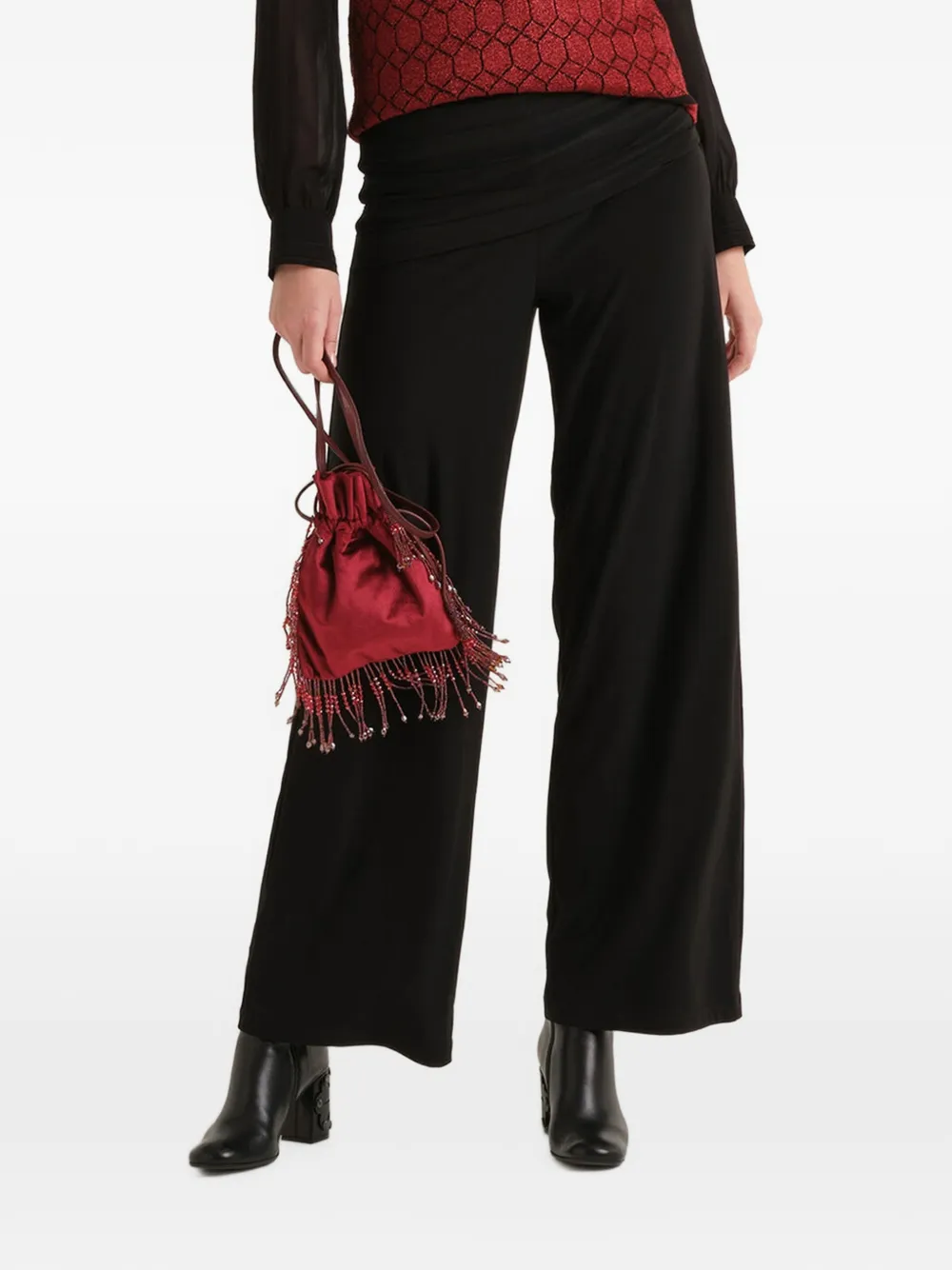 MALIPARMI Tecno Jersey broek met vlakken Zwart