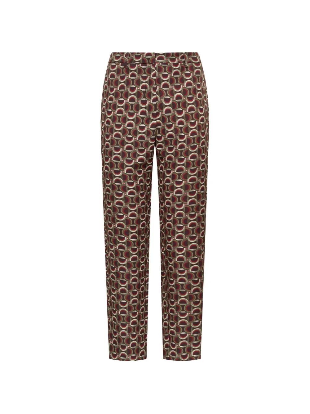 MALIPARMI Graphic Orbit chain-print trousers