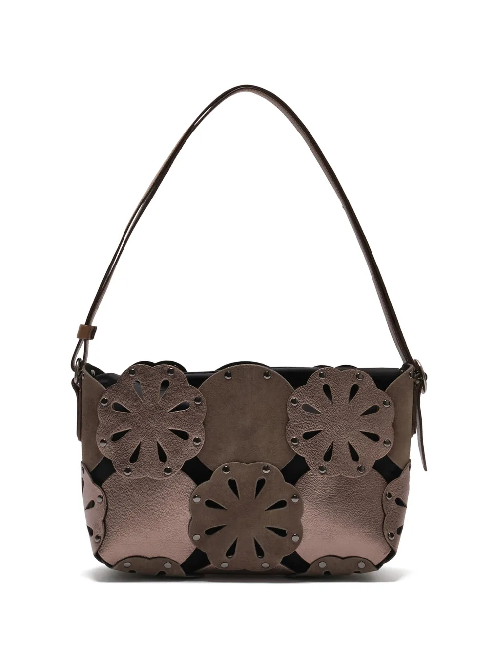 MALIPARMI die-cut leather shoulder bag