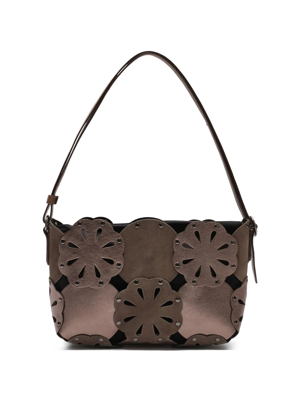 MALIPARMI die-cut leather shoulder bag
