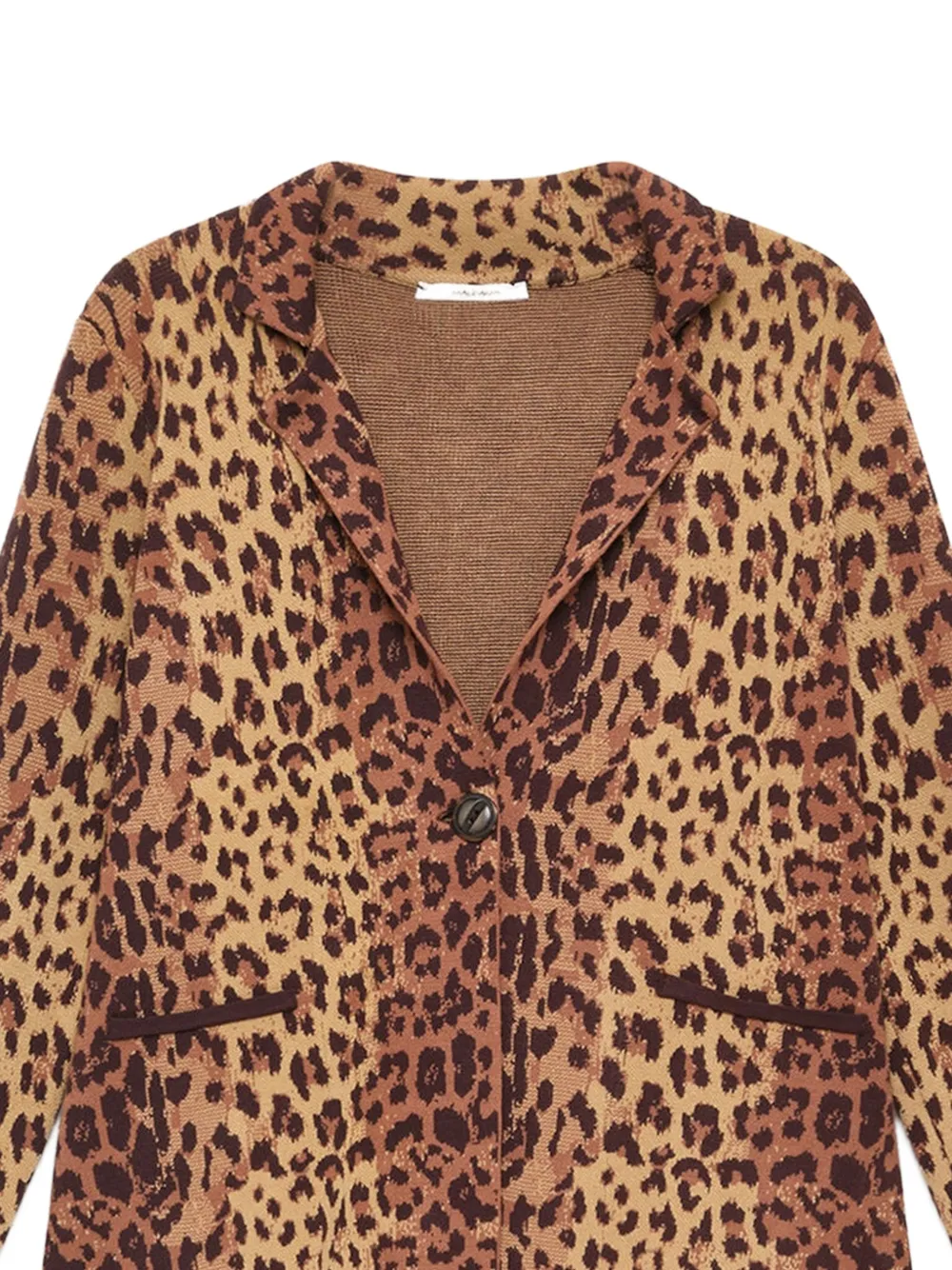 MALIPARMI Blazer met luipaardprint Bruin
