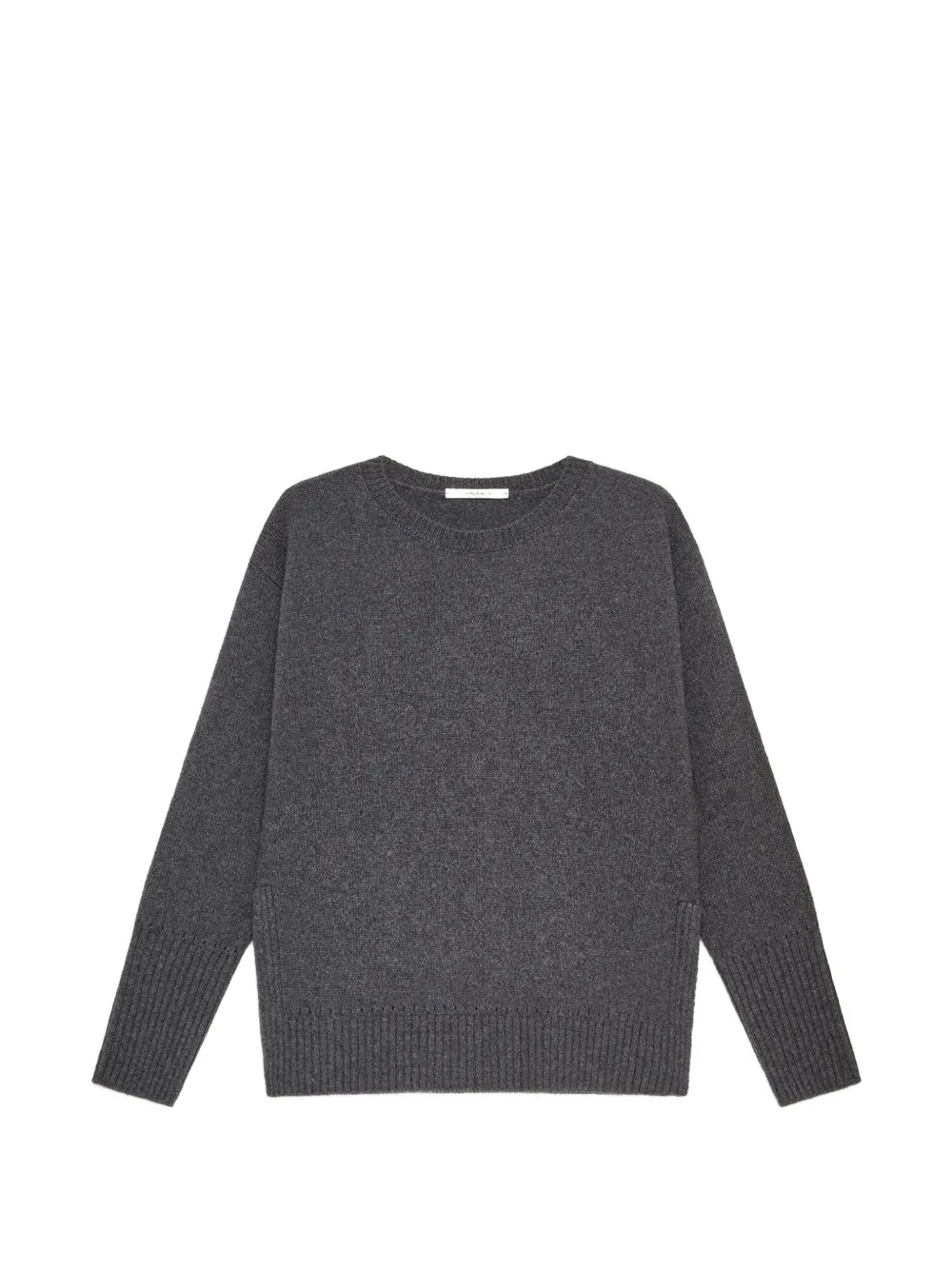 MALIPARMI ribbed-knit crew-neck sweater Grijs