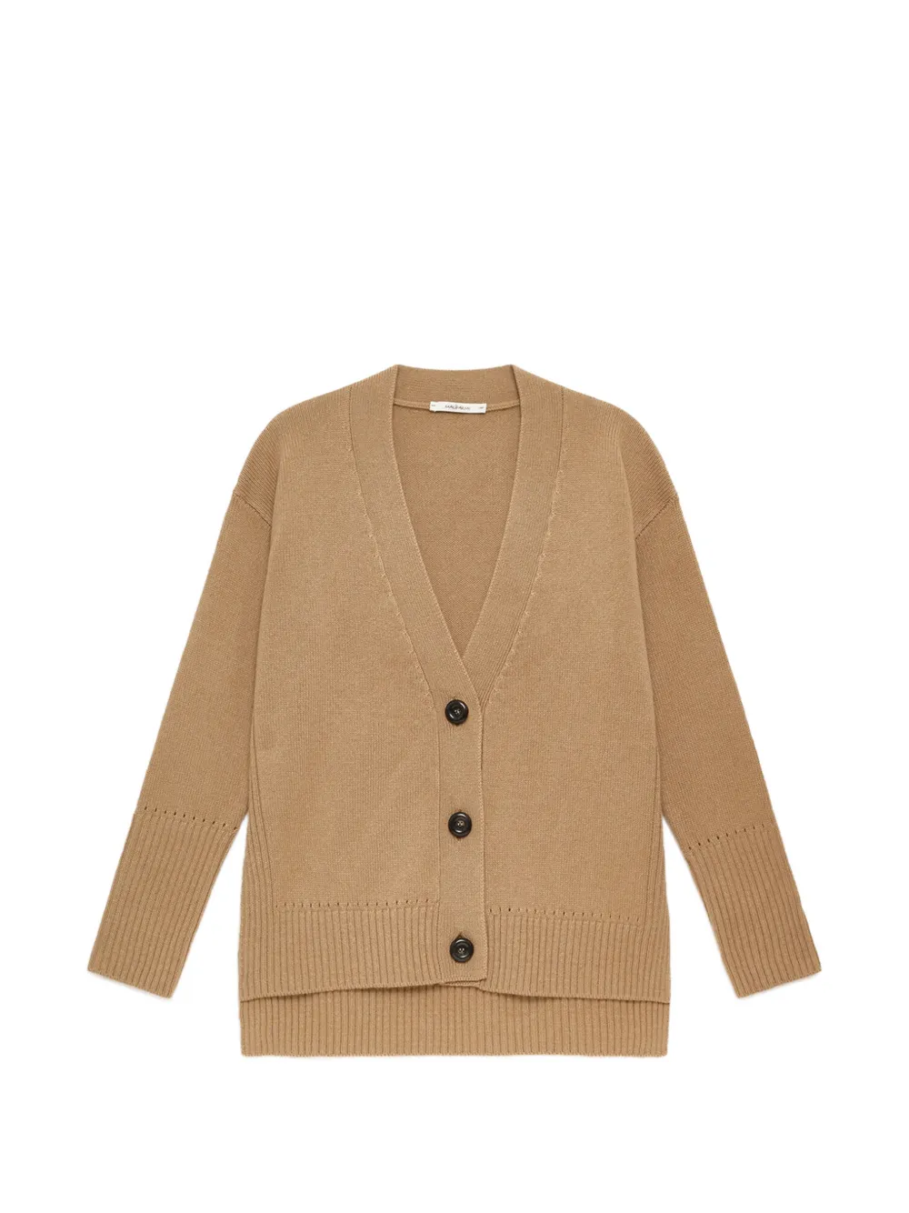 MALIPARMI ribbed-cuff V-neck cardigan