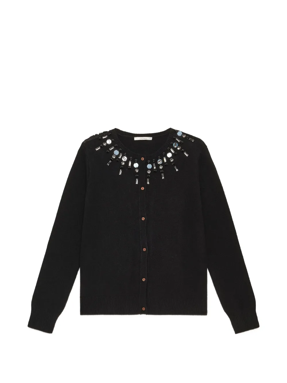 MALIPARMI embroidered-neck cardigan