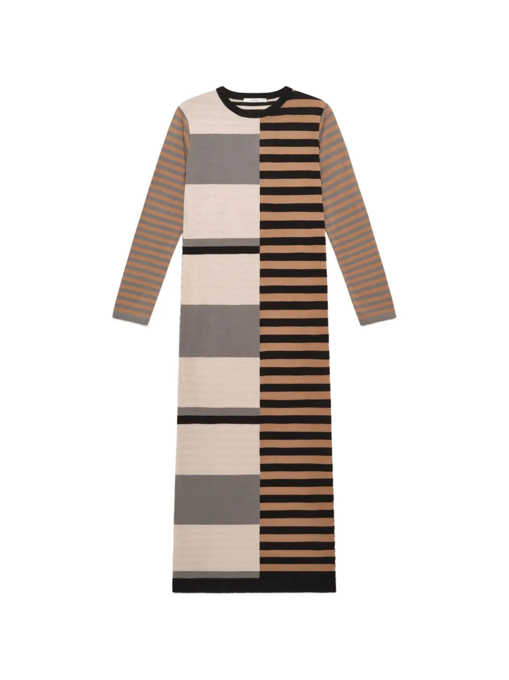 MALIPARMI Rhythm Block intarsia-knit long-sleeved maxi dress