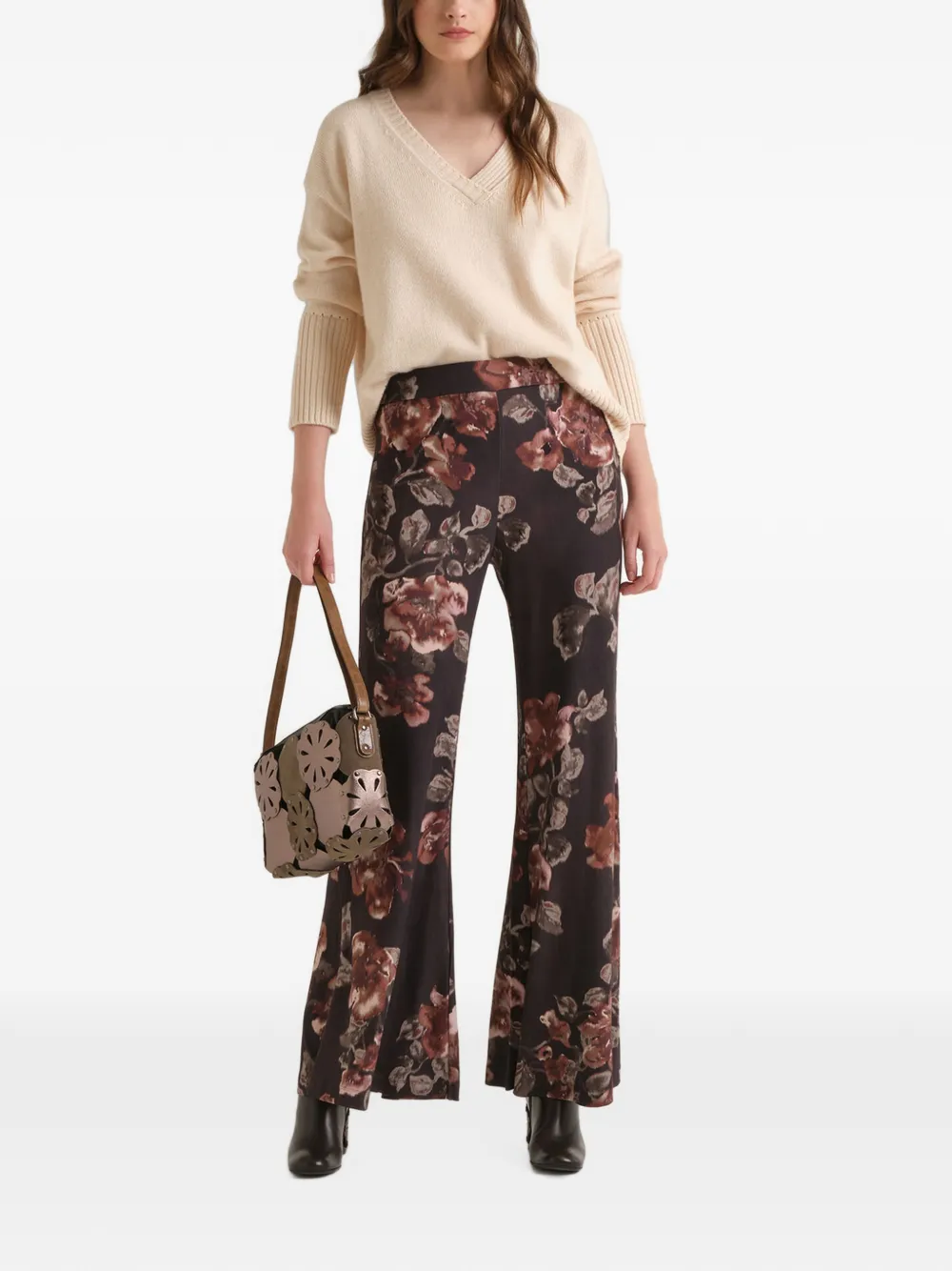 MALIPARMI V-neck sweater Beige