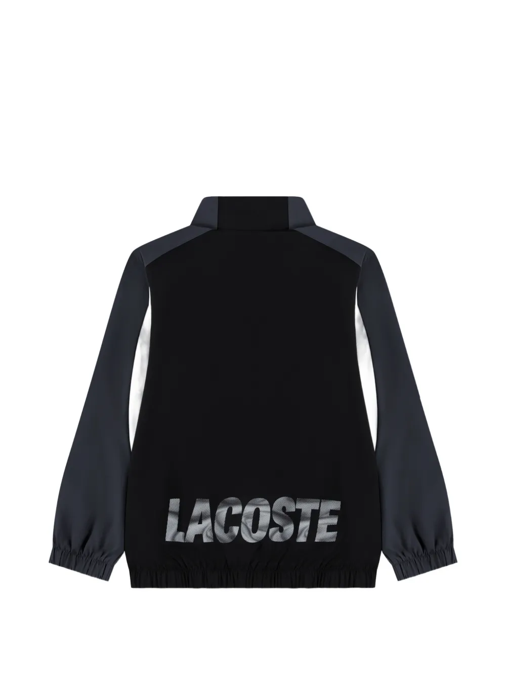 Lacoste Kids logo-patch colour-block tracksuit Zwart