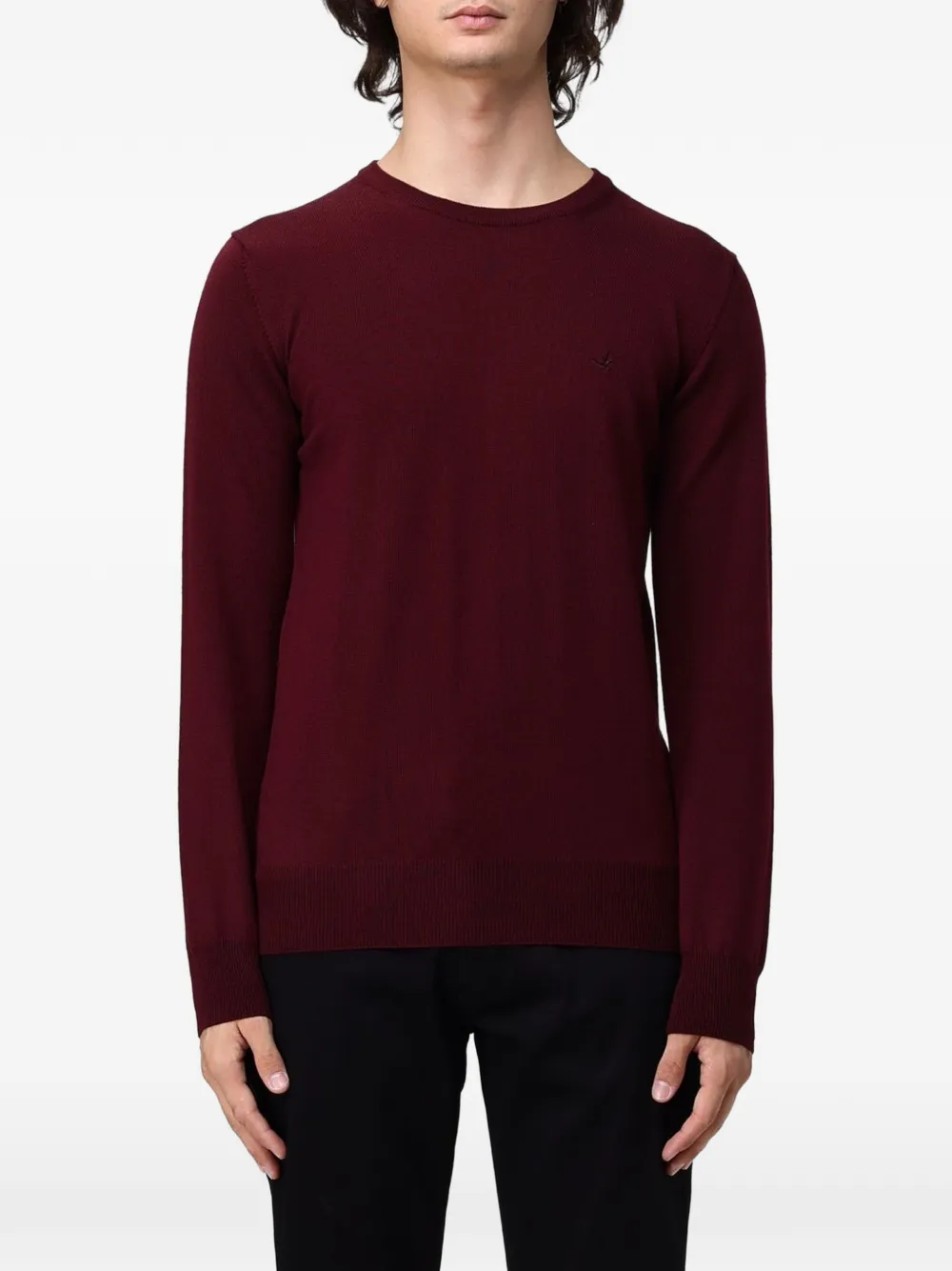 BROOKSFIELD crew-neck wool sweater