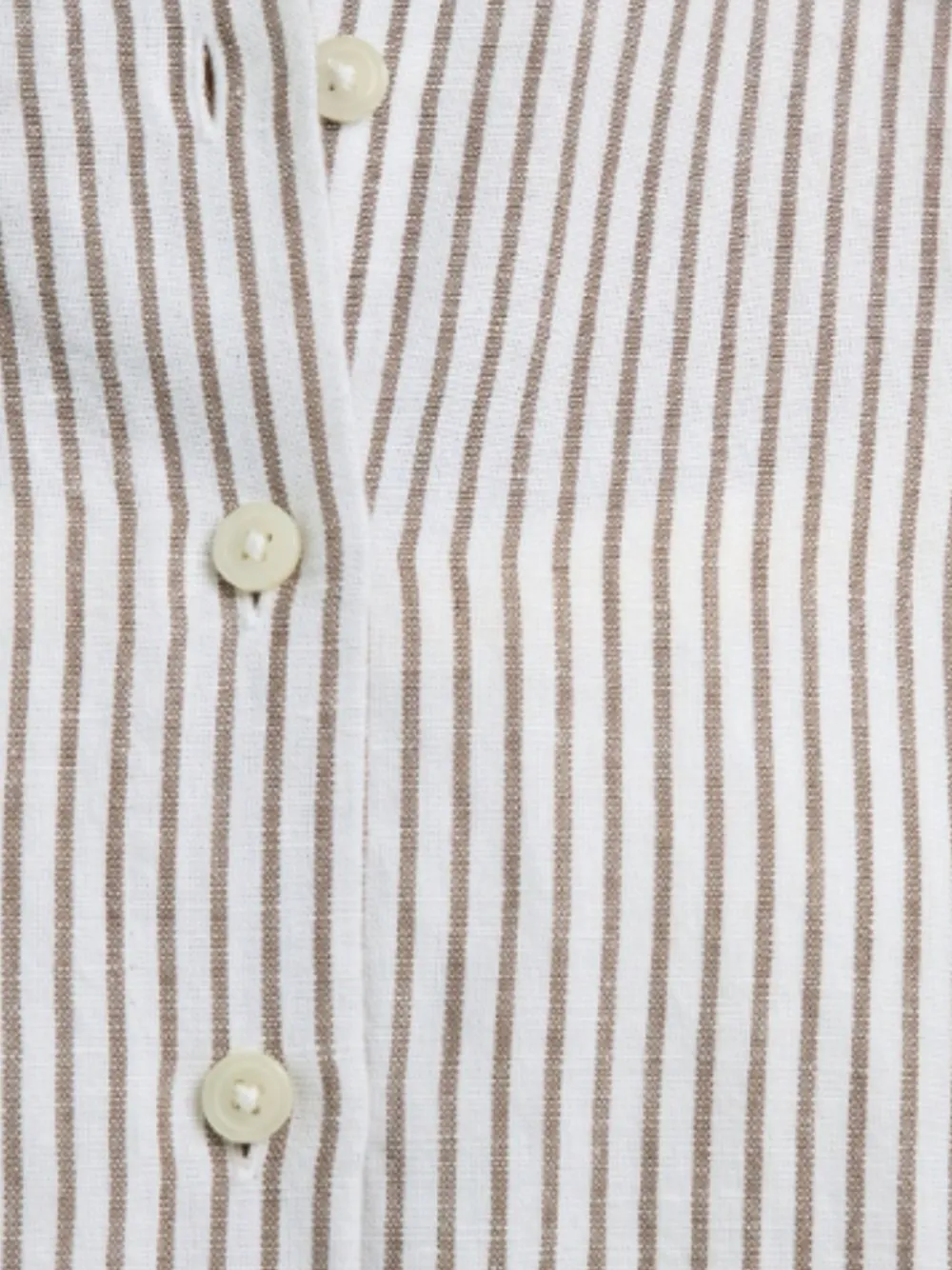 SELECTED oversized linen-blend shirt Wit
