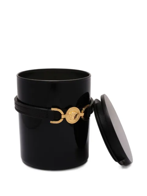 Versace Home 95 Medusa leather-trim candle