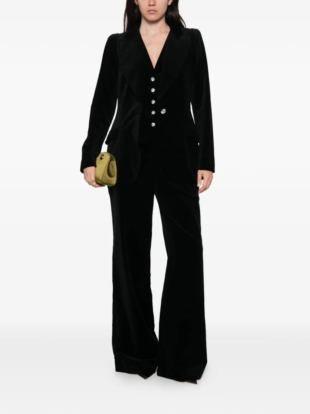 Temperley London Crystal Clove gilet Zwart