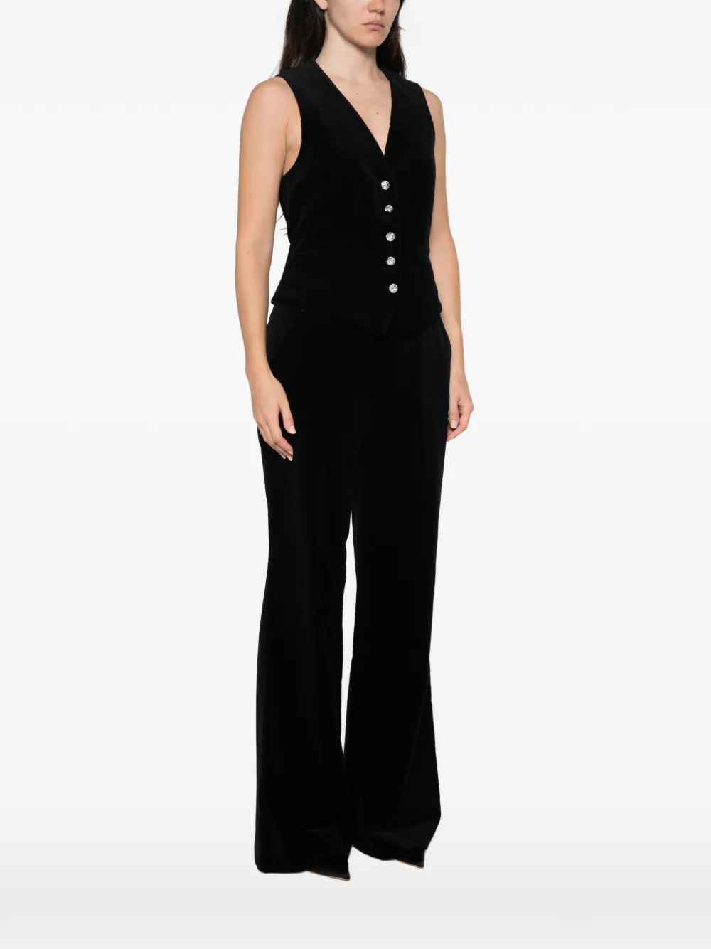 Temperley London Crystal Clove gilet Zwart