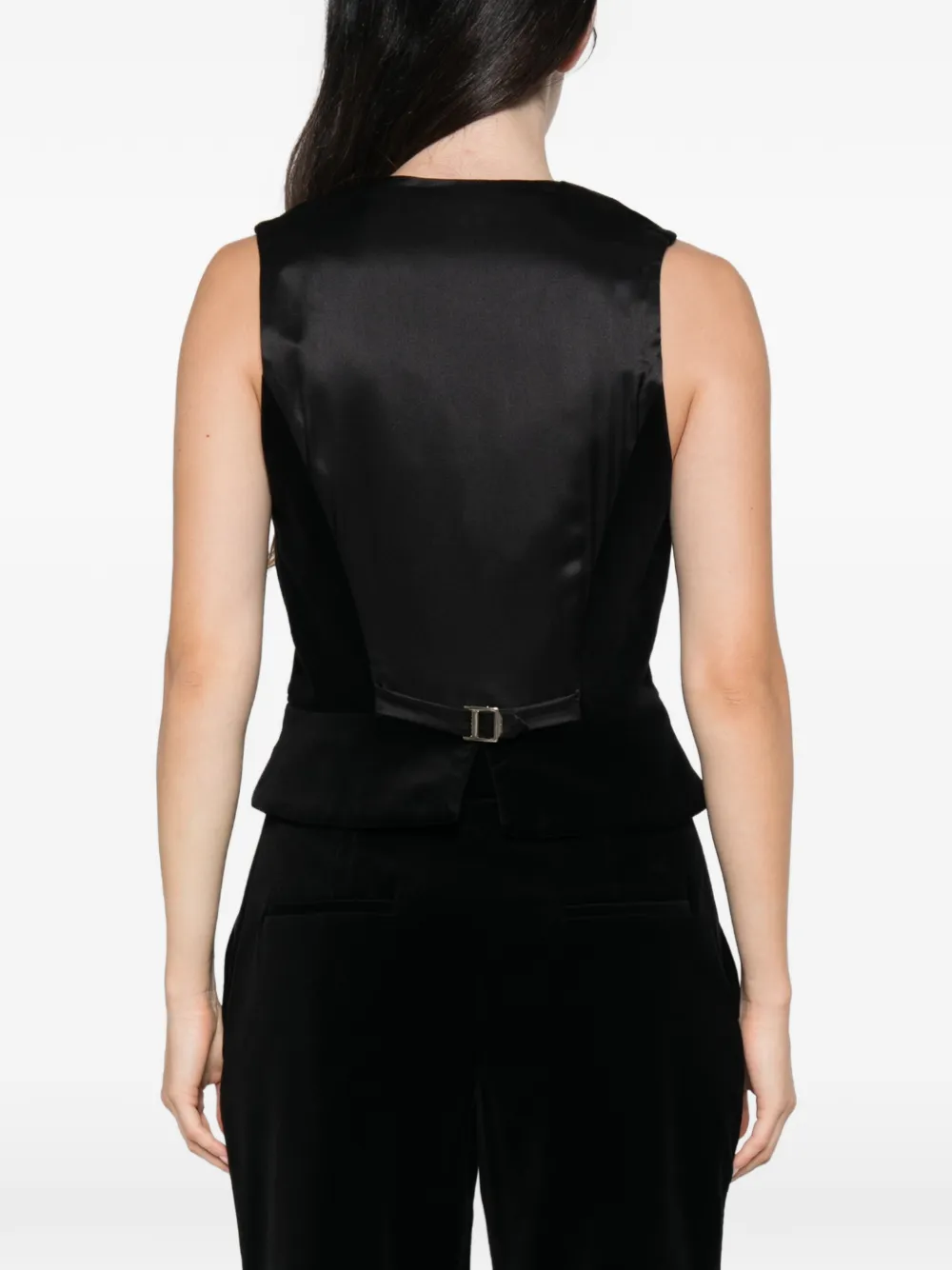 Temperley London Crystal Clove gilet Zwart