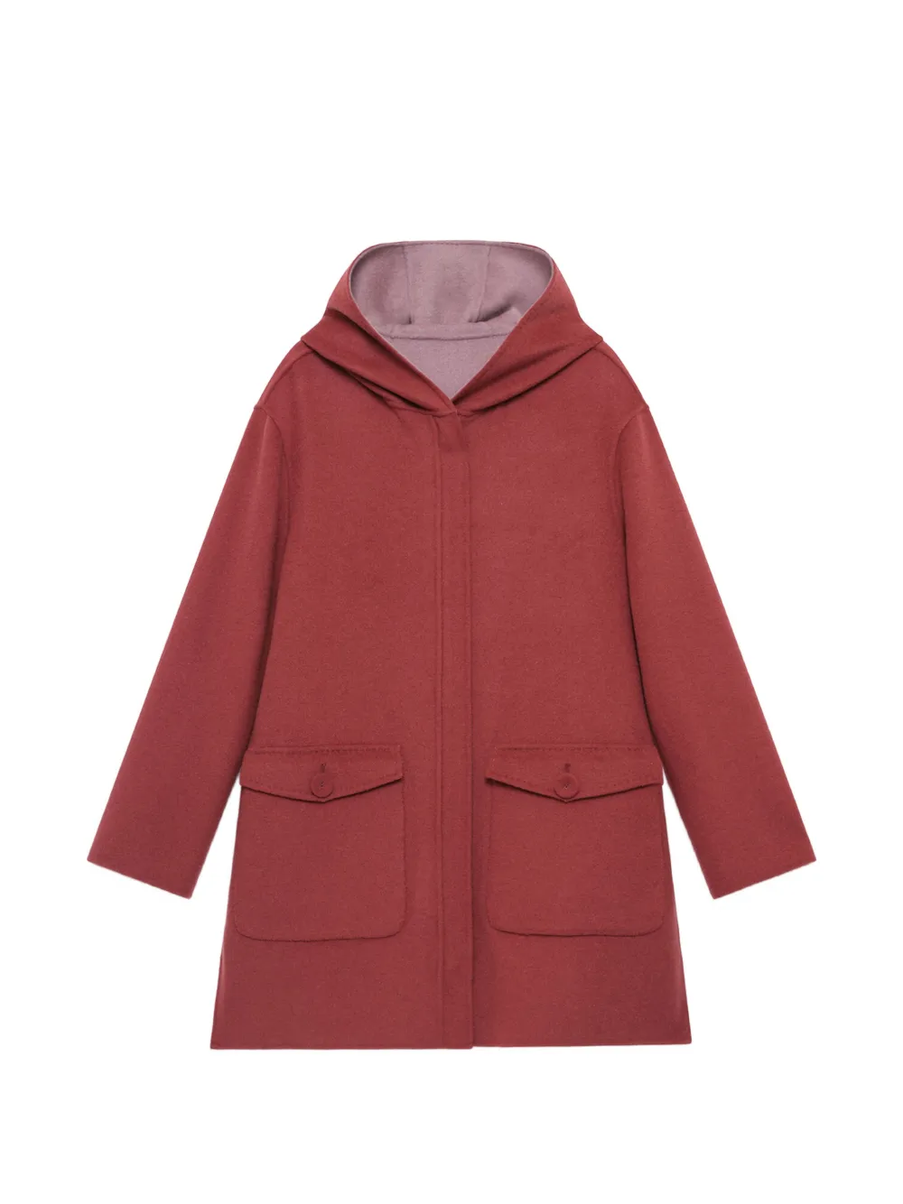 MALIPARMI Cappotto monopetto reversibile - Rosso