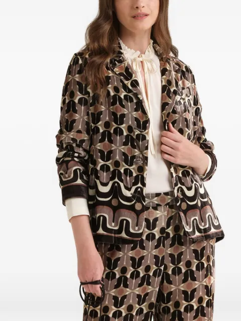 MALIPARMI long-sleeve patterned blazer
