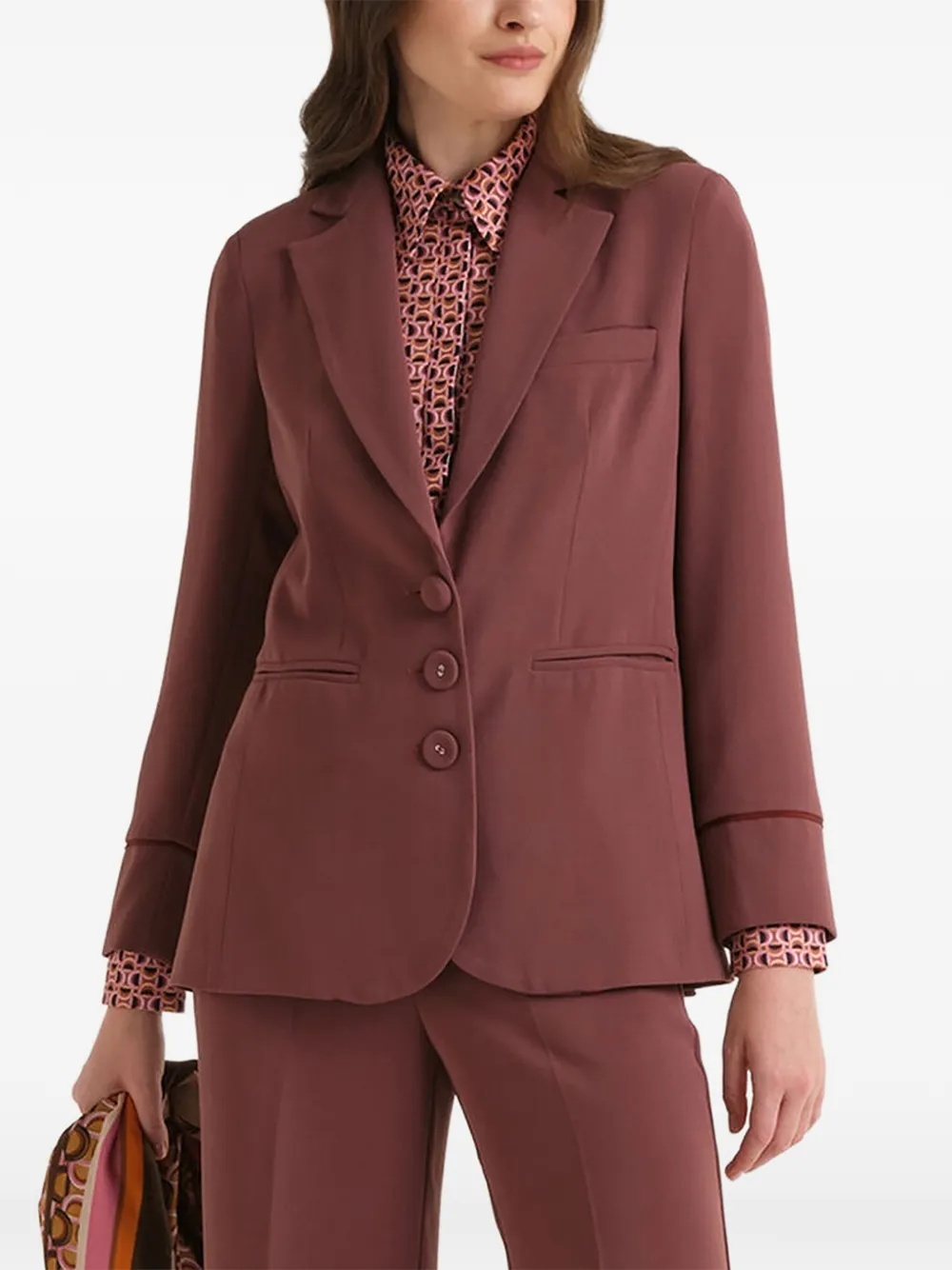 MALIPARMI Sablé crepe blazer