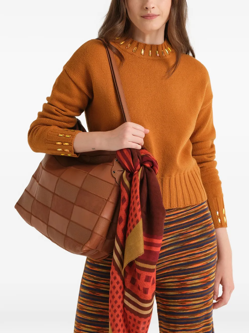 MALIPARMI knitted sweater Bruin