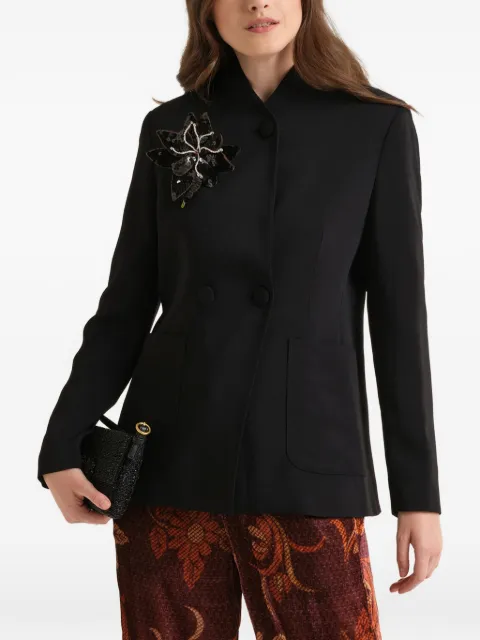 MALIPARMI double-breasted cady blazer
