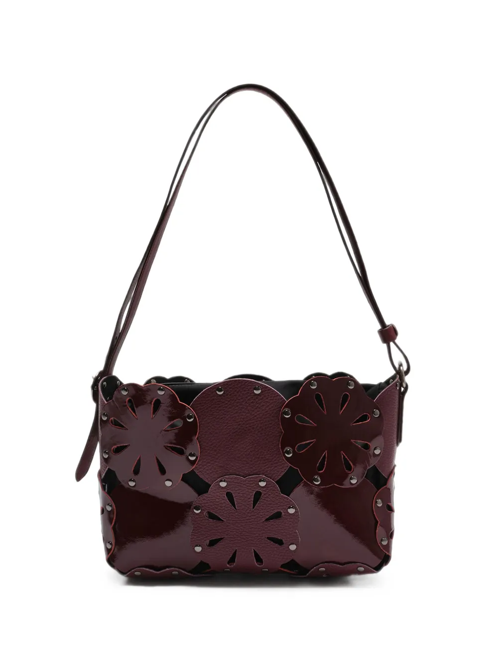 MALIPARMI die-cut stud-embellished shoulder bag