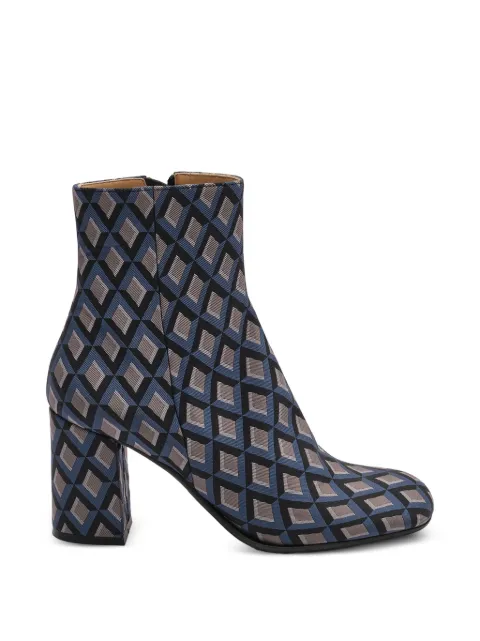 MALIPARMI botines con motivo geométrico en jacquard