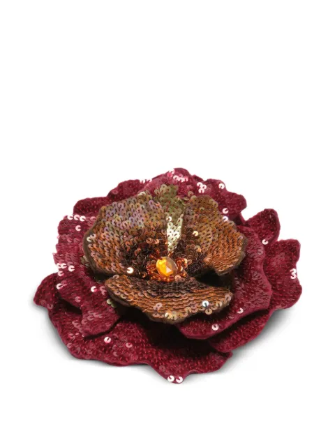 MALIPARMI Radiant Flora sequin-embellished brooch