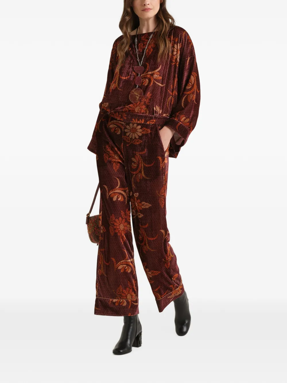 MALIPARMI Cropped broek Bruin
