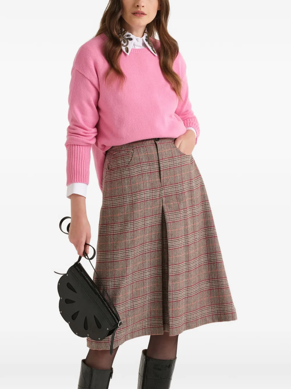 MALIPARMI ribbed-knit sweater Bruin