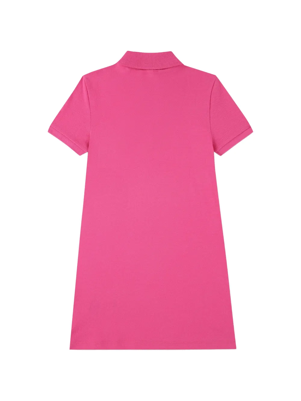 Lacoste Kids pique logo-patch dress Roze
