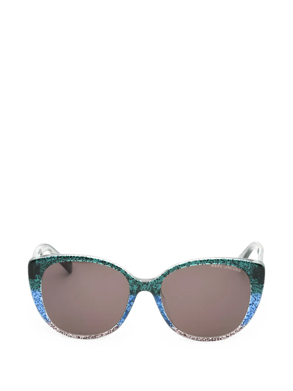Marc Jacobs Eyewear glitter-effect cat-eye sunglasses - Vert