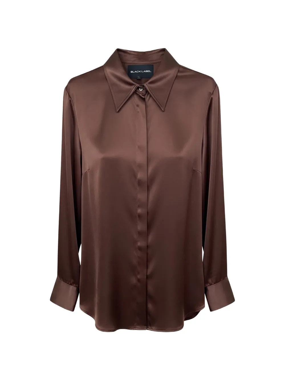 Rundholz Black Label shiny long-sleeve shirt - Brown