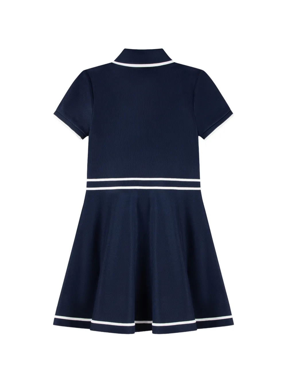Lacoste Kids logo-patch zip-up dress set Blauw