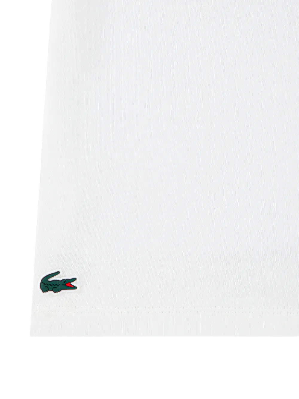 Lacoste Kids T-shirt met logo-patch en hart-print Wit