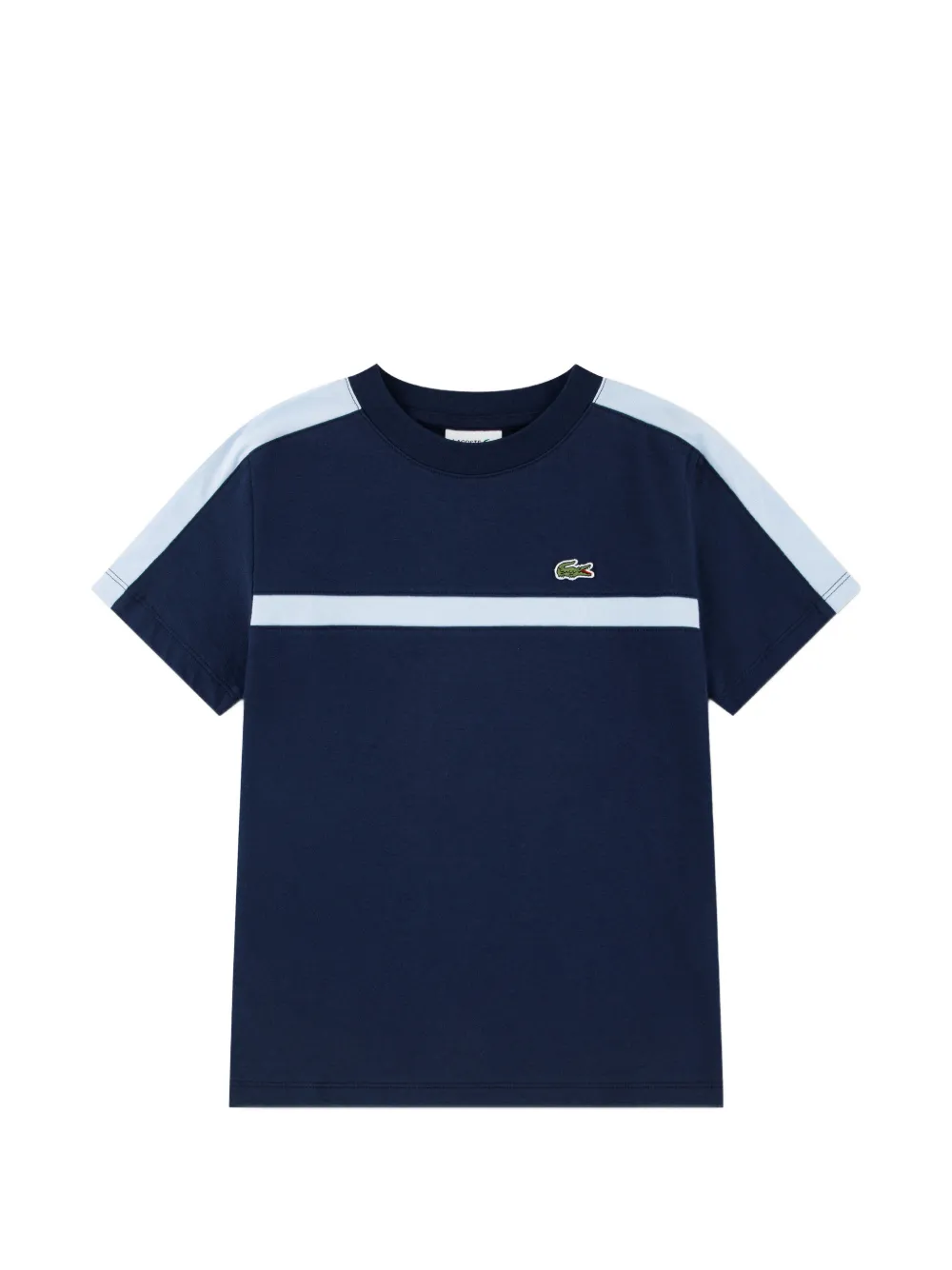 Lacoste Kids T-shirt met logopatch Blauw