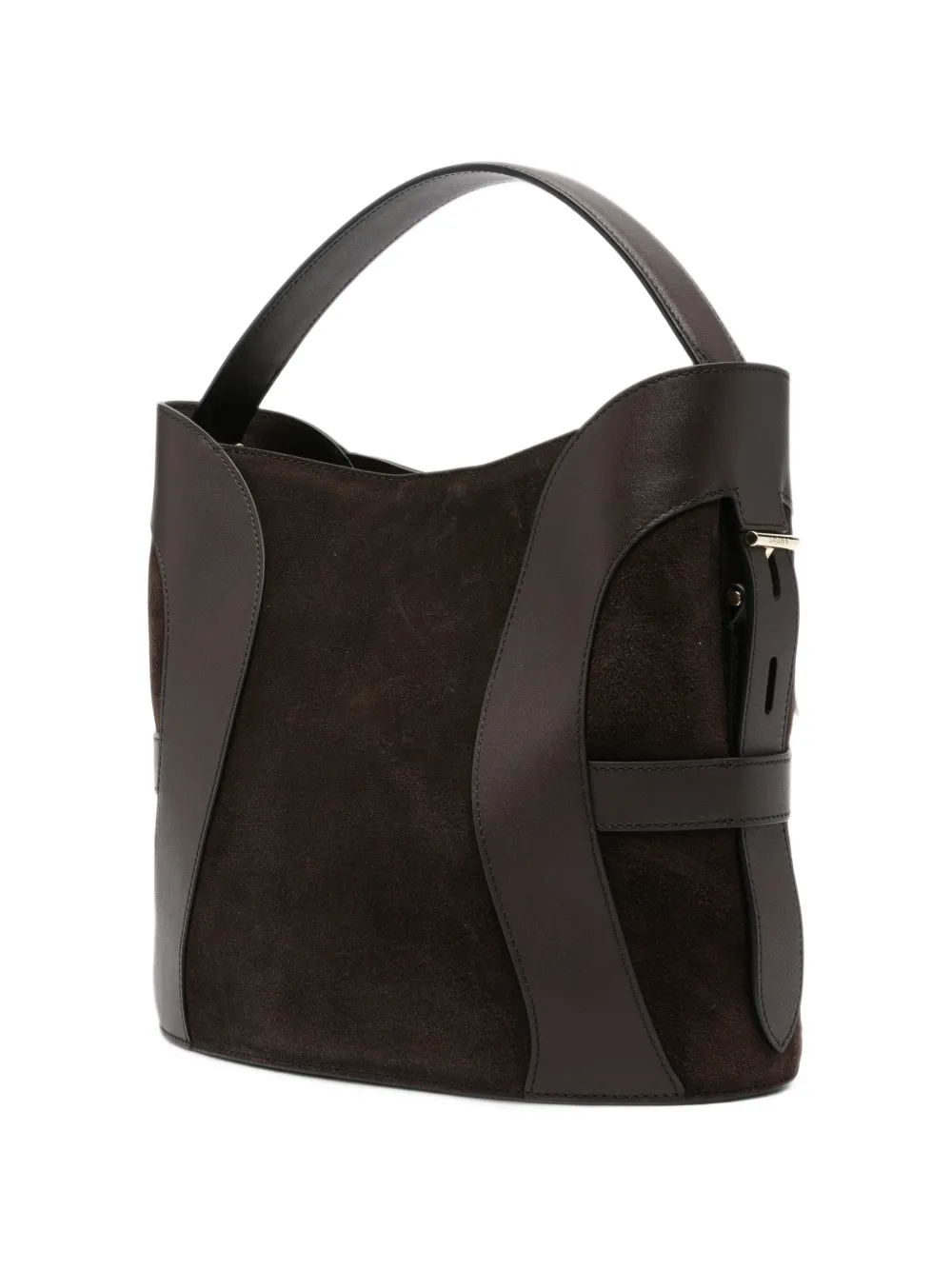 AIGNER Deborah leather bucket bag Bruin