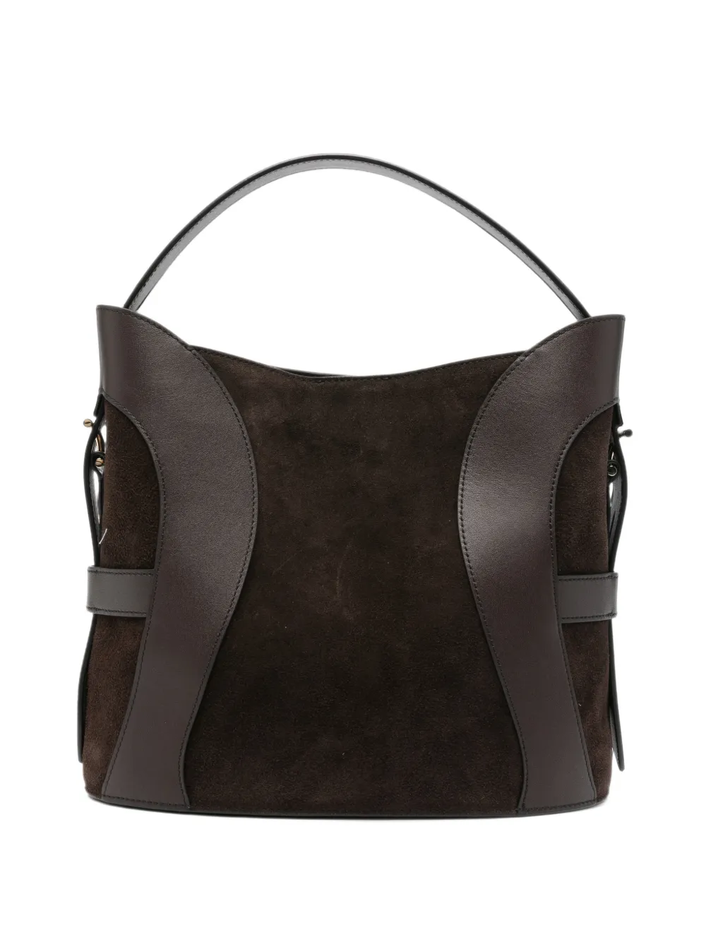 AIGNER Deborah leather bucket bag - Marrone