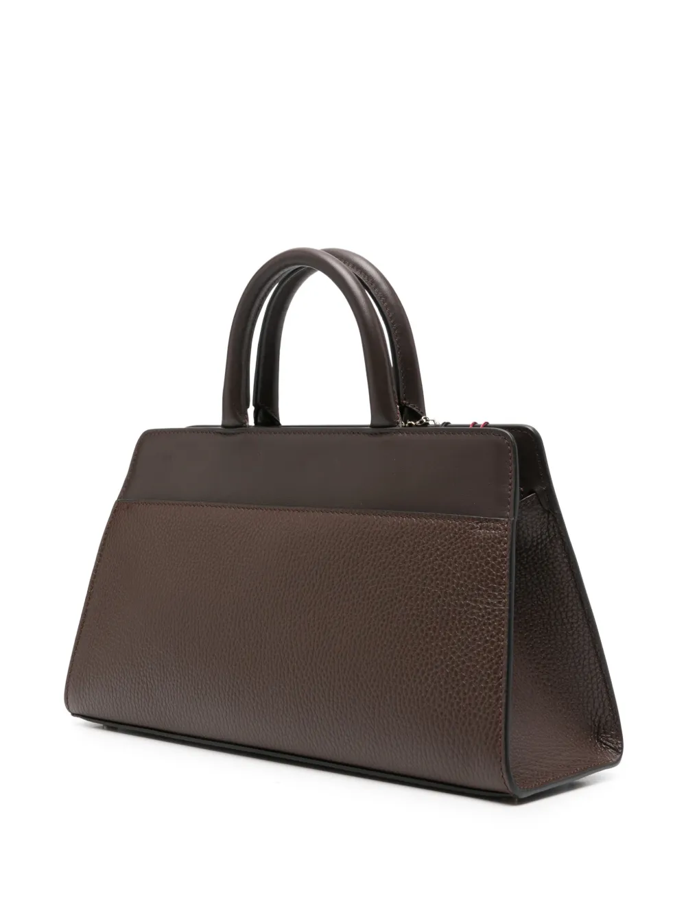 AIGNER Cybill M leren shopper met textuur Bruin