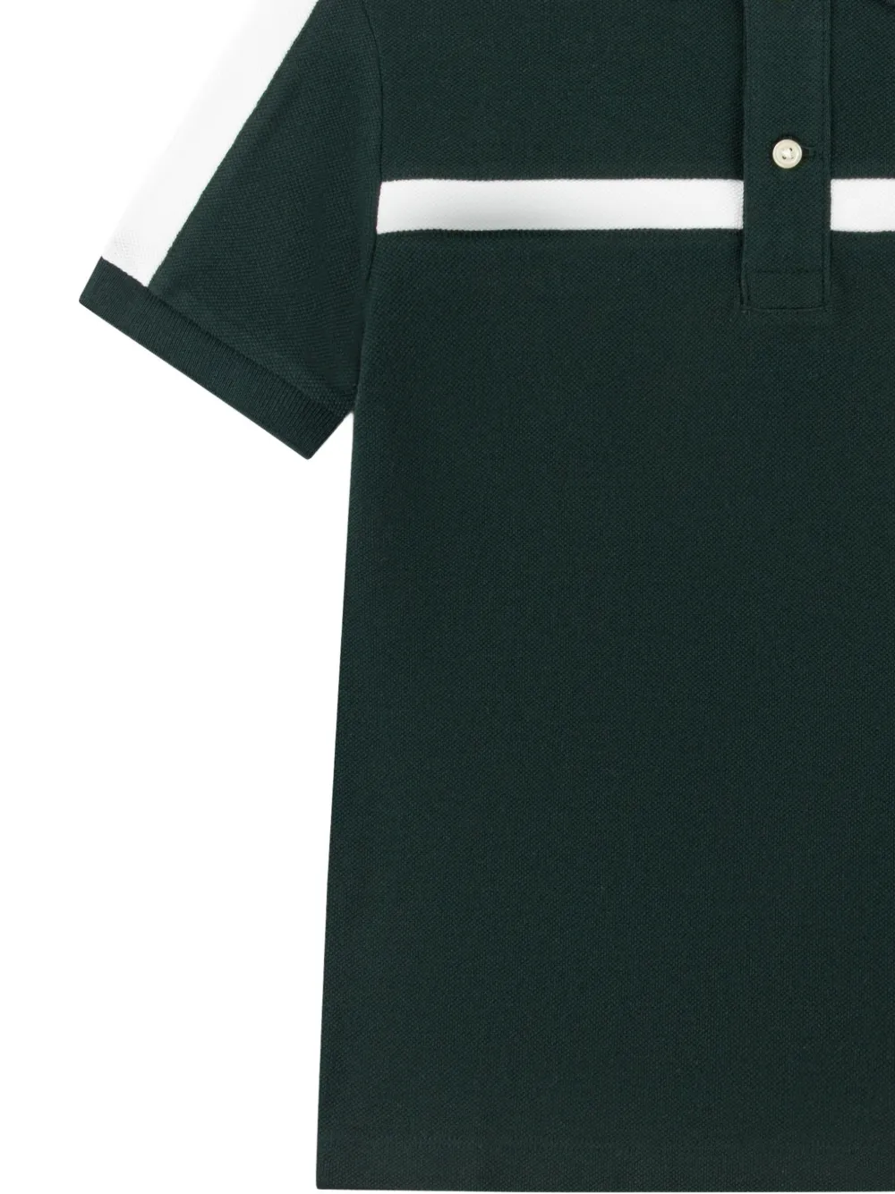Lacoste Kids Poloshirt met streepdetail Groen