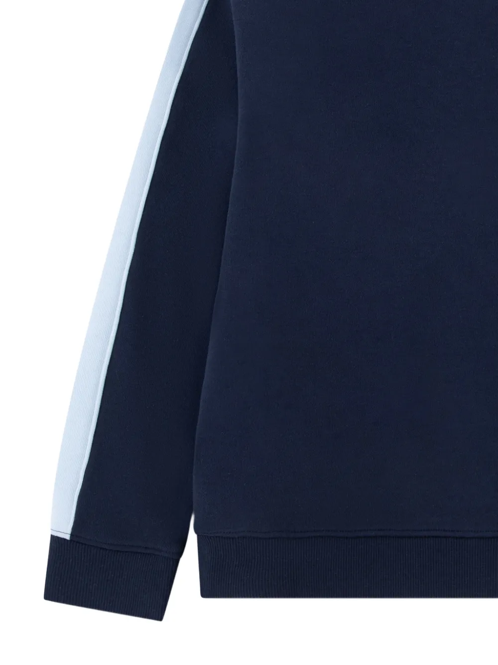 Lacoste Kids logo-patch side-stripe sweater Blauw