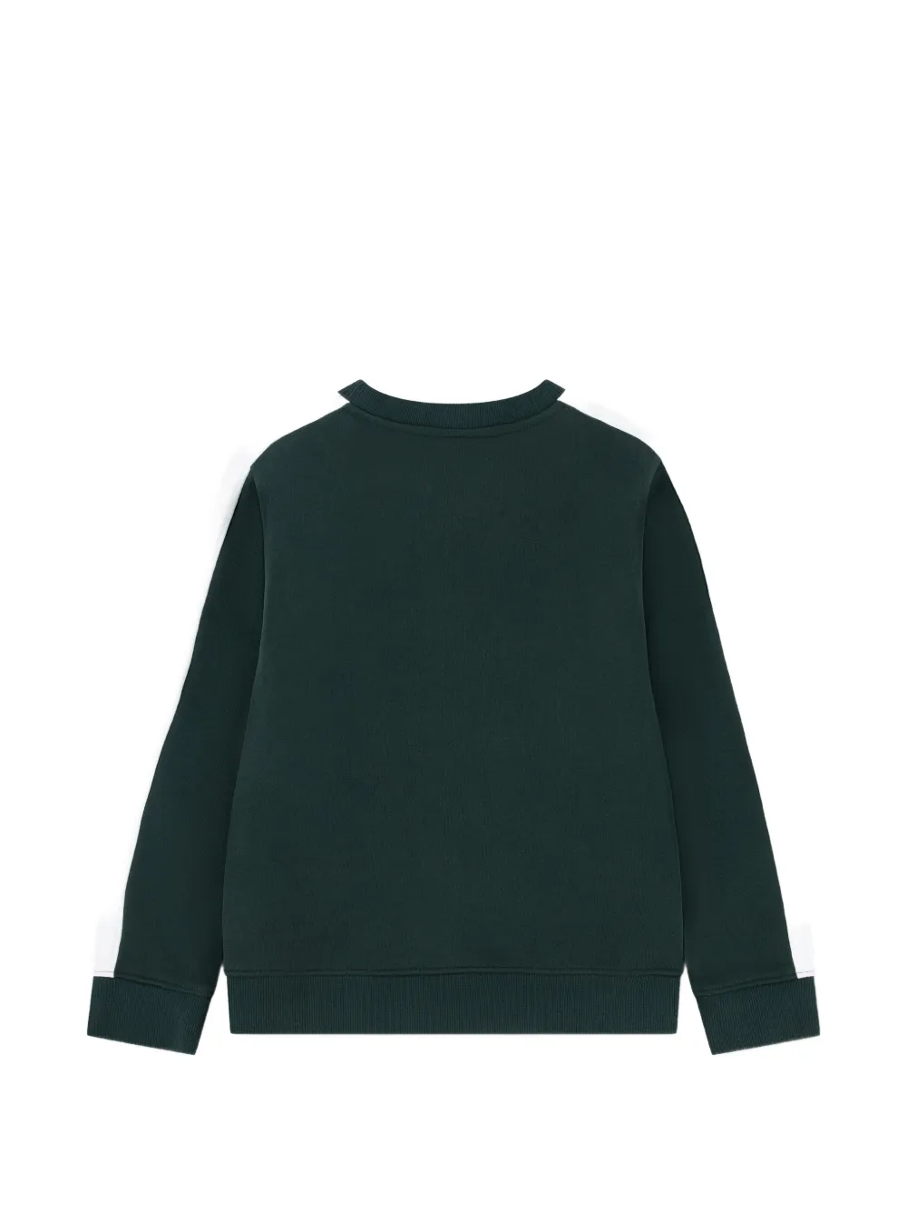 Lacoste Kids logo-patch side-stripe sweater Groen