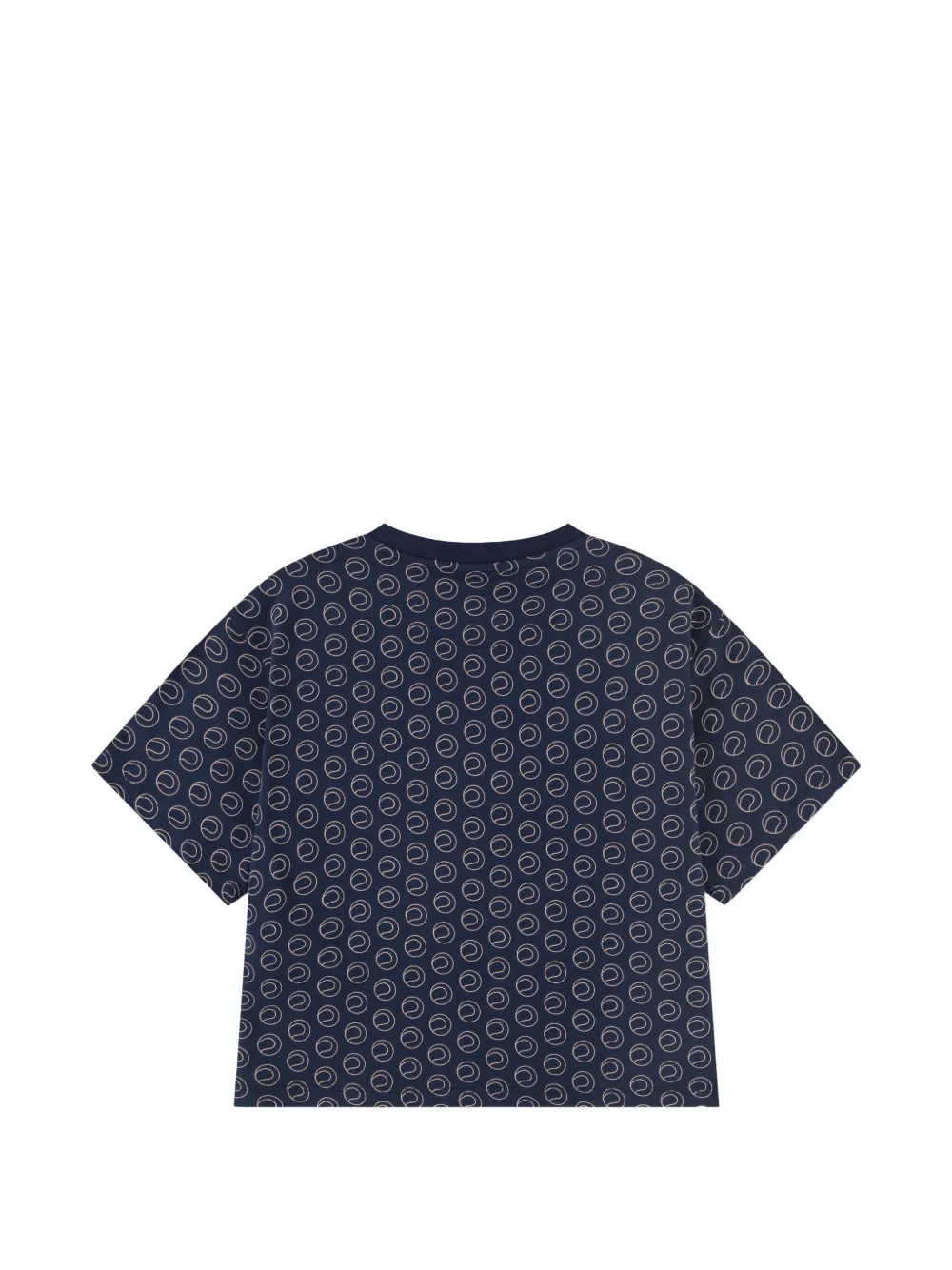 Lacoste Kids T-shirt met tennisbal-print Blauw