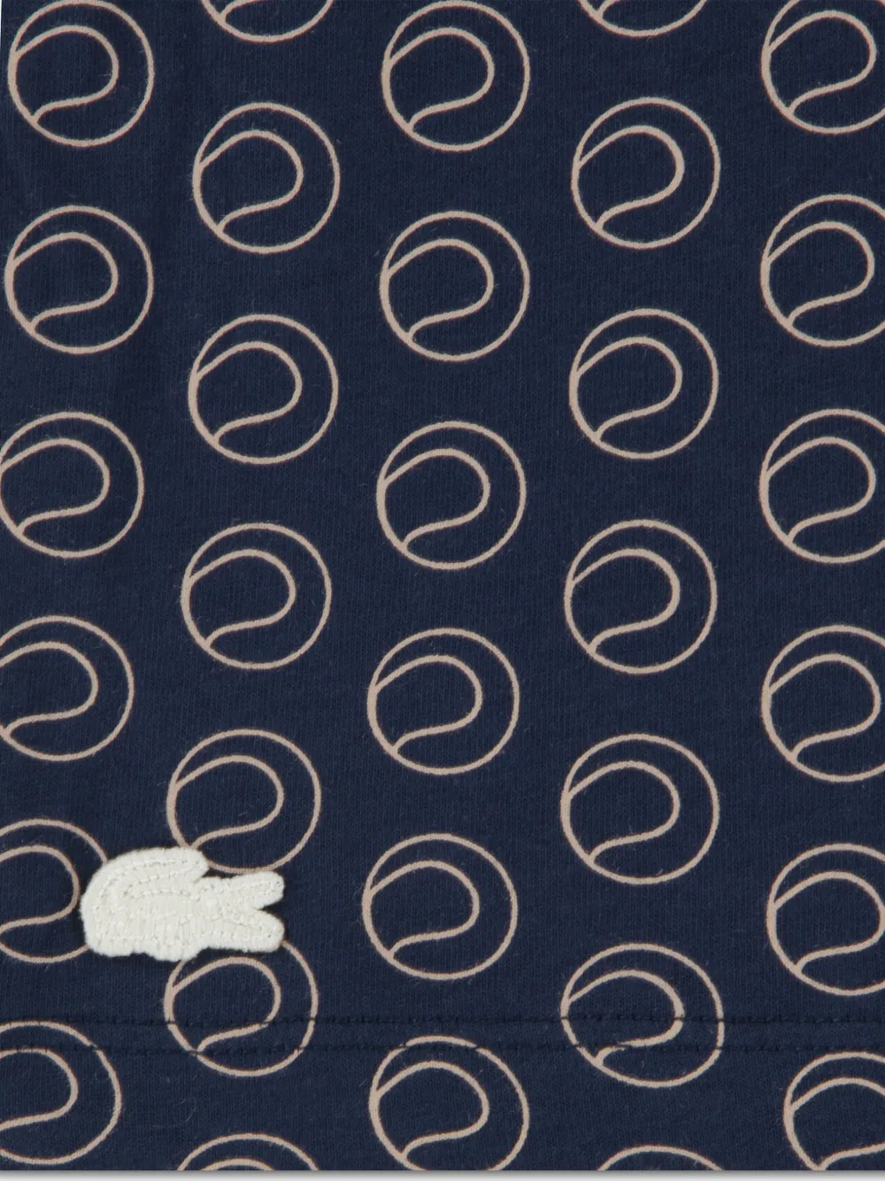Lacoste Kids T-shirt met tennisbal-print Blauw