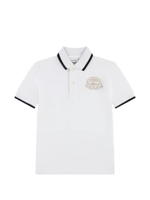 Lacoste Kids playera tipo polo con parche del logo